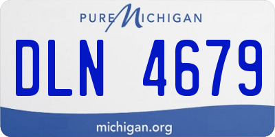 MI license plate DLN4679