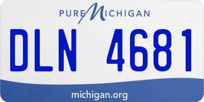 MI license plate DLN4681