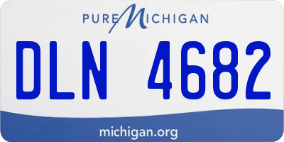 MI license plate DLN4682