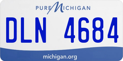 MI license plate DLN4684