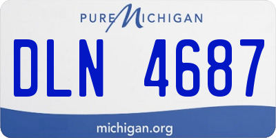 MI license plate DLN4687