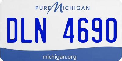 MI license plate DLN4690