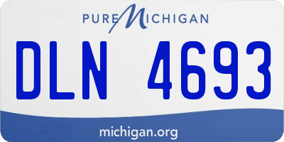 MI license plate DLN4693