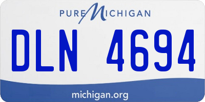 MI license plate DLN4694