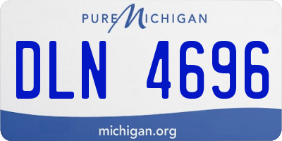 MI license plate DLN4696