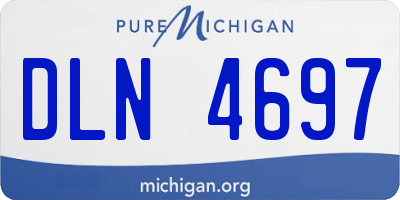 MI license plate DLN4697