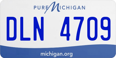 MI license plate DLN4709