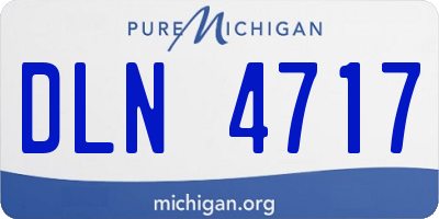 MI license plate DLN4717