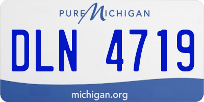 MI license plate DLN4719