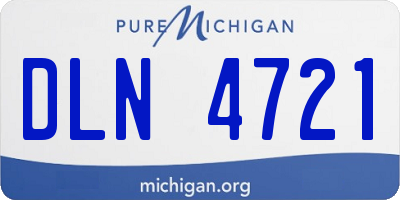 MI license plate DLN4721