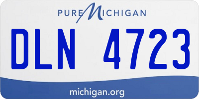 MI license plate DLN4723