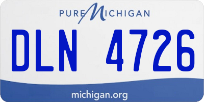 MI license plate DLN4726