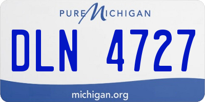 MI license plate DLN4727