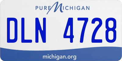 MI license plate DLN4728