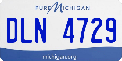 MI license plate DLN4729