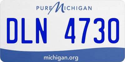 MI license plate DLN4730