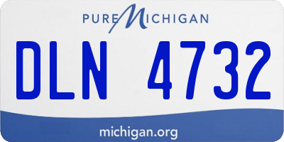 MI license plate DLN4732