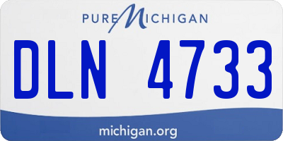 MI license plate DLN4733