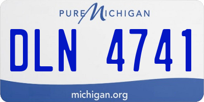 MI license plate DLN4741