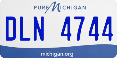 MI license plate DLN4744