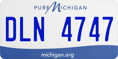 MI license plate DLN4747