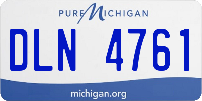 MI license plate DLN4761