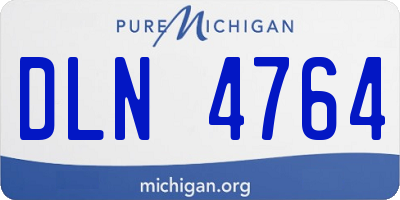 MI license plate DLN4764