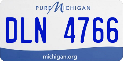 MI license plate DLN4766