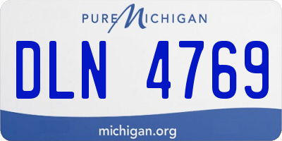 MI license plate DLN4769