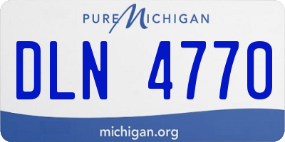 MI license plate DLN4770