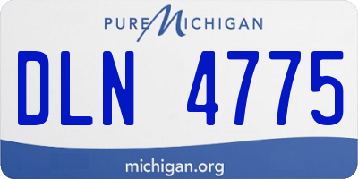 MI license plate DLN4775