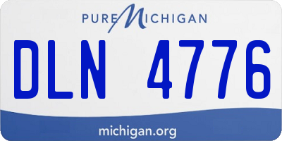 MI license plate DLN4776