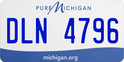 MI license plate DLN4796