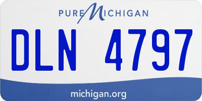 MI license plate DLN4797