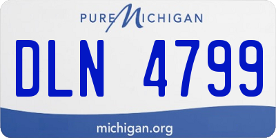 MI license plate DLN4799