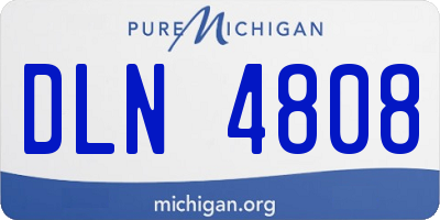 MI license plate DLN4808