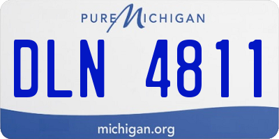 MI license plate DLN4811