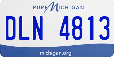 MI license plate DLN4813