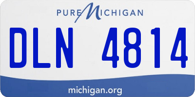MI license plate DLN4814