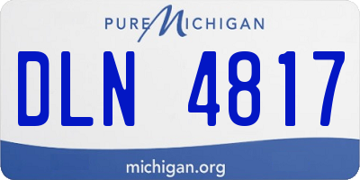 MI license plate DLN4817