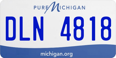 MI license plate DLN4818