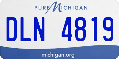 MI license plate DLN4819