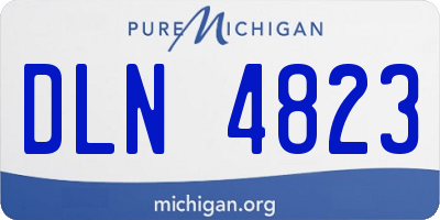 MI license plate DLN4823