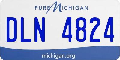 MI license plate DLN4824