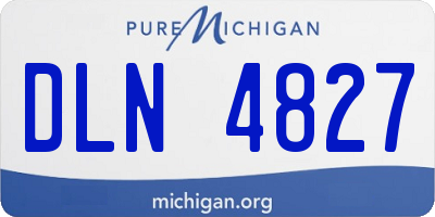 MI license plate DLN4827
