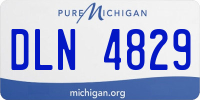 MI license plate DLN4829