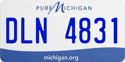 MI license plate DLN4831