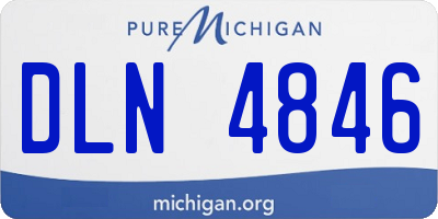 MI license plate DLN4846