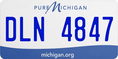 MI license plate DLN4847