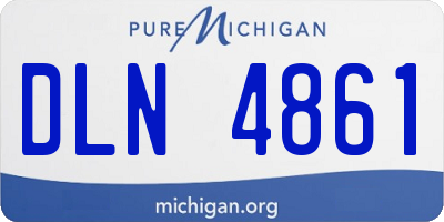 MI license plate DLN4861